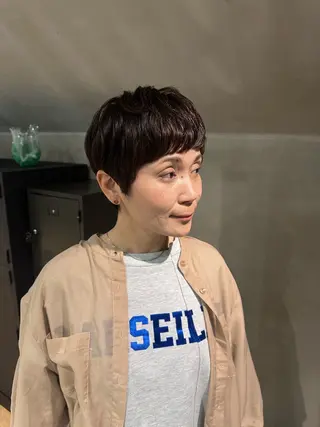 ショート パーマ yuki / 岡崎ハイトーンカラーのヘアスタイル