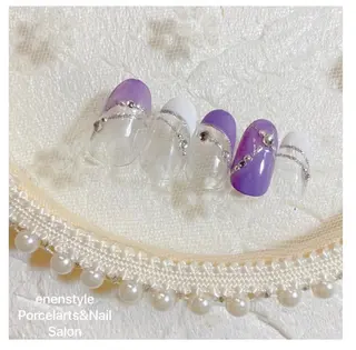 ミディアム ネイル 👑enen style👑のネイルデザイン