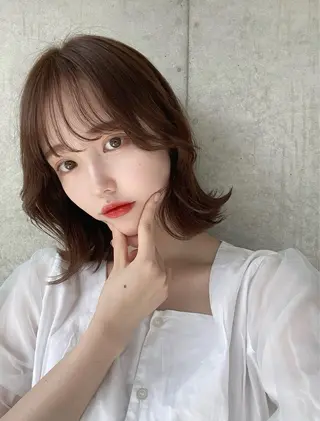 ミディアム カラー ヘアアレンジ 💥メンズ特化美容師 "小林 海斗"💥のヘアスタイル