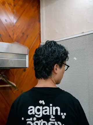 ミディアム カラー パーマ メンズ 🔗メンズサロン🔗 Kieのヘアスタイル