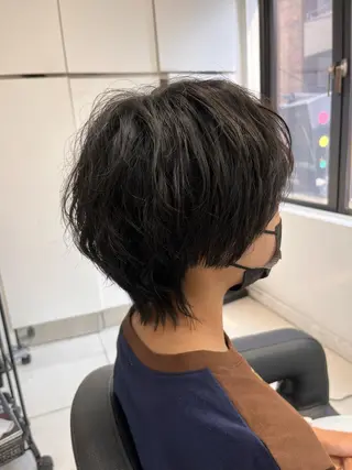 ショート 【センターパート/ マッシュ】ryokaのヘアスタイル