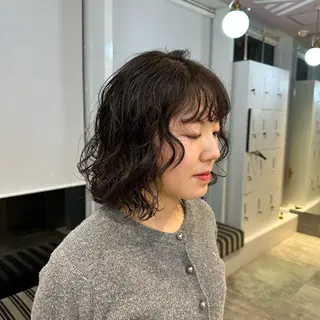 ミディアム パーマ OLSEN D.B.A BALLOON HAIR所属・さとう あやかのヘアスタイル