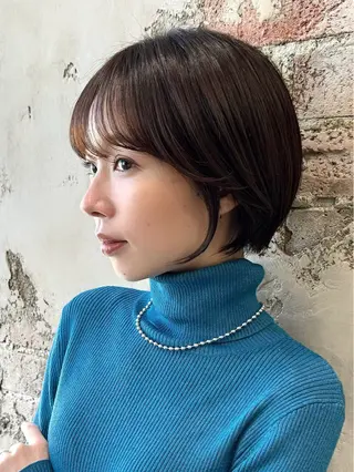ショート カラー 💍新宿ショート 💍岩田莉奈のヘアスタイル