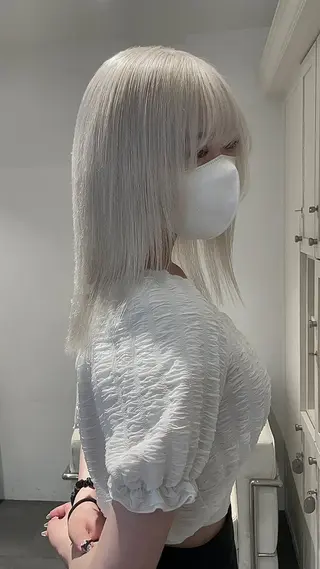 カラー ikiRu ﾊｲﾄｰﾝ/渋谷のヘアスタイル