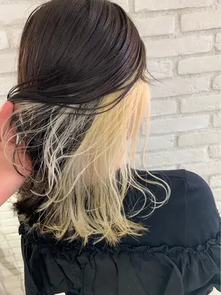 セミロング ダブルカラー /垣尾颯大のヘアスタイル