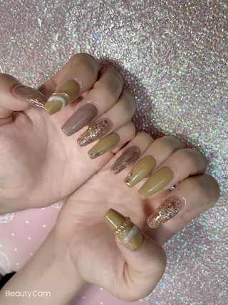 セミロング ネイル 《LB》ラブリエ Nail&eyeのマツエク・マツパデザイン