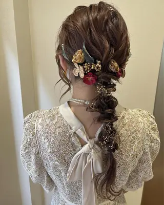 ロング ヘアアレンジ サソウ ユリエ🥥のヘアスタイル