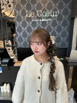 ヘアアレンジ 大口 楓のヘアスタイル