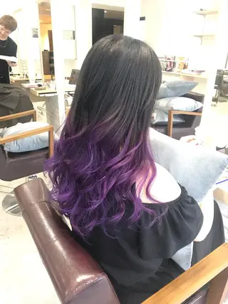 セミロング カラー マンツーマン/透明感 foi hairのヘアスタイル