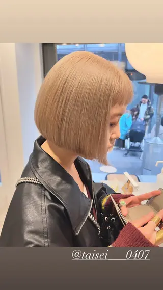 ショート カラー 💎透明感カラー特化 💎TAISEIのヘアスタイル