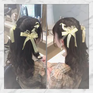 ロング ヘアアレンジ ヘアセット/着付け 𓇼 松本 夏美𓇼のヘアスタイル