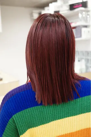ミディアム カラー 髪質改善/縮毛矯正/ 透明感カラーYUMAのヘアスタイル