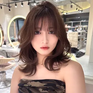 ミディアム 🎀𝑆𝐴𝑅𝐴 /レイヤーカット🎀のヘアスタイル