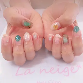 ネイル La neige* yuki 🥯🍑のネイルデザイン