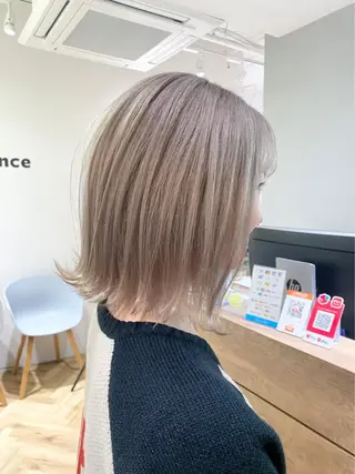 ミディアム CIERA.心斎橋 ブリーチ/ハイライト/バレイヤージュ【シエラ】所属・ハイトーン/ 心斎橋/龍之介のヘアスタイル