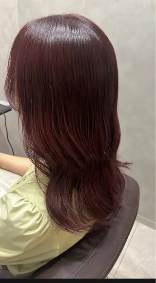 セミロング カラー 🌈安藤愛/透明感 艶カラー🫧ROWのヘアスタイル