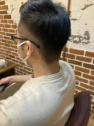 メンズ ✨色持ちの良い艶 カラー✨蟹江真世のヘアスタイル