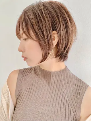 ショート カラー ヘアアレンジ ❣️韓国レイヤー ❣️渡部晃輝のヘアスタイル