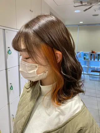 ミディアム カラー ブリーチ指名No.1 Daikiのヘアスタイル