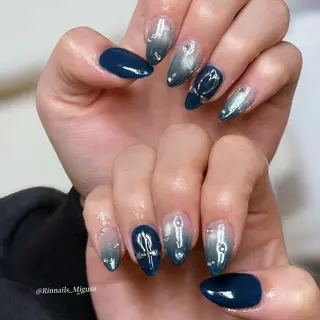 ショート RIN NAILS ᥫ᭡Migusaのネイルデザイン