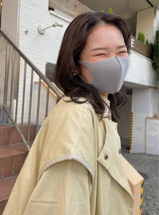 ミディアム COMILE 🌼 SUZUKAのヘアスタイル