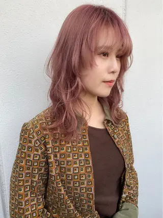 セミロング カラー umu.所属・plumu. ♡【プリュム】のヘアスタイル