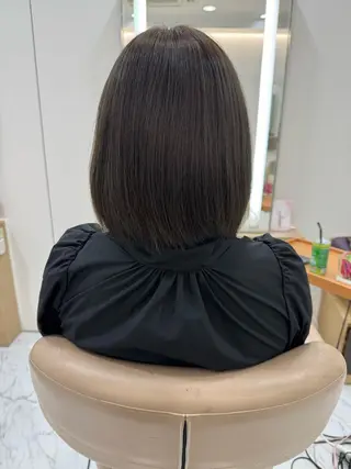 セミロング 濱川響太レディース カットモデルのヘアスタイル