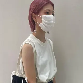 ショート カラー デザインカラー🥂 YUKAのヘアスタイル