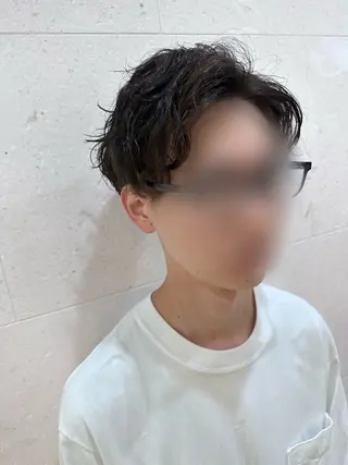 ミディアム パーマ メンズ 安田 柚月のヘアスタイル