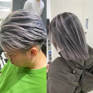 ショート カラー メンズ ウルフ🐺/ボブ ハイトーン🌈/増田のヘアスタイル