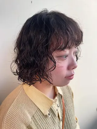 ショート パーマ Toiro 横浜所属・🎀レイヤー/パーマ カラー/ai🎀のヘアスタイル