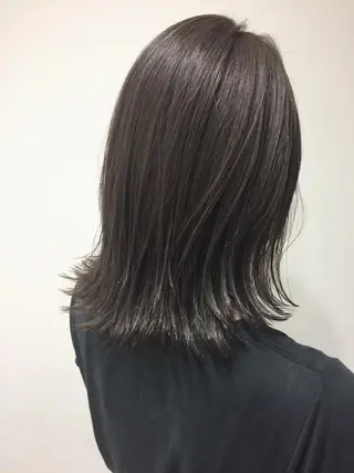 ミディアム カラー Hair mission【ヘアーミッション】心斎橋所属・エクステ／レイヤー 落合/心斎橋のヘアスタイル