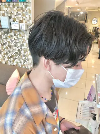 ショート パーマ メンズ ショートボブ💗 ヤマネシオリのヘアスタイル