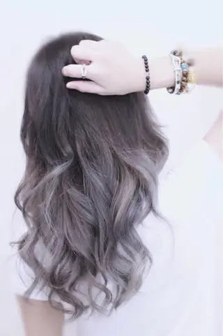 ロング カラー チビ編み込みエクステ シールEXどぅ〜すのヘアスタイル