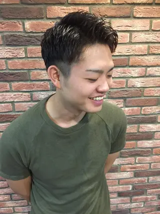 ショート パーマ 赤坂barber 古澤慶一郎【モテ髪】のヘアスタイル