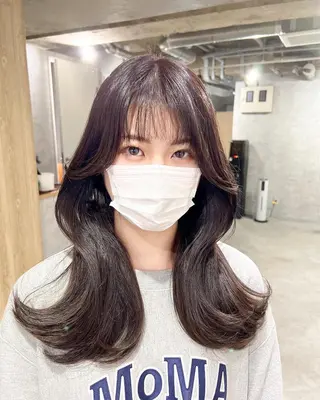 ロング カラー 韓国レイヤー/ 顔周り💕田中将吾のヘアスタイル
