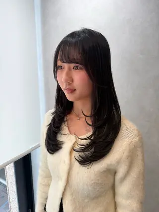 セミロング ヘアアレンジ/ カラー/hazukiのヘアスタイル