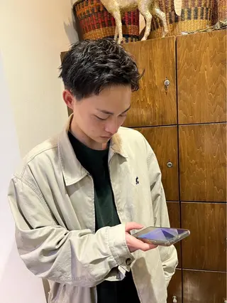 ショート メンズ レイヤーカット/艶髪 /パーマaikoのヘアスタイル