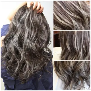 セミロング カラー ヘアアレンジ Shelltie Fiel (シェルティフィエル)所属・次世代シールエクステ 錦糸町 小泉 朋之のヘアスタイル