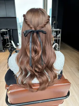 ロング ヘアアレンジ 穂積 未優のヘアスタイル