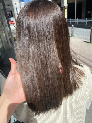 ロング メンズ縮毛矯正 ニュアンスパーマのヘアスタイル