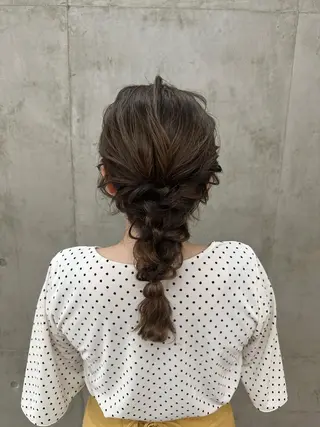 ミディアム ヘアアレンジ レイヤーカット💫 ／HARUKA🎀のヘアスタイル