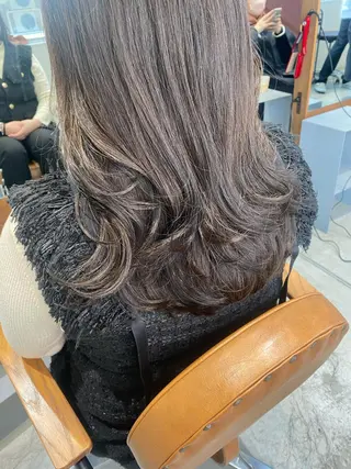 セミロング カラー kico home 肥後橋店所属・似合わせレイヤー 阿波座/ふじむらのヘアスタイル