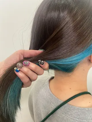 ミディアム カラー くろだ まみのヘアスタイル