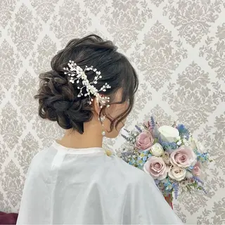 セミロング カラー ヘアアレンジ 黒阪 なみのヘアスタイル