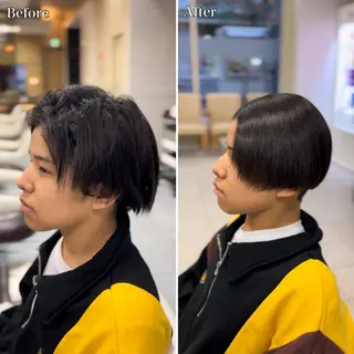 ショート パーマ メンズ 🔮メンズ縮毛矯正 毛流れパーマ💎竹永のヘアスタイル