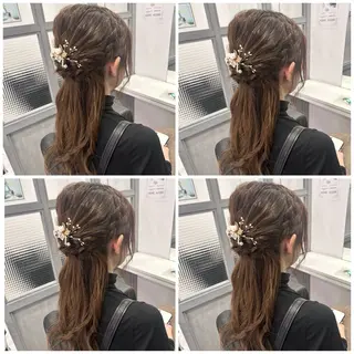 ヘアアレンジ 髪質改善×矯正🫧 韓国ヘアasamiのヘアスタイル