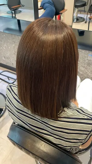 ミディアム カラー オリーブカラー🫒/ 透明感カラー/みゆのヘアスタイル