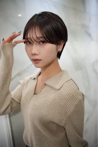 ショート 🖱️透明感カラー ×髪質改善Rikyuのヘアスタイル