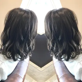 ミディアム カラー パーマ ヘアアレンジ 🫧代表/新宿駅近/ 限定価格🫧田辺貴裕のヘアスタイル